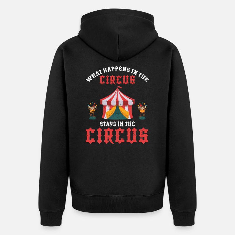 Surprise de cirque - Veste à capuche bio Premium Unisexe - noir