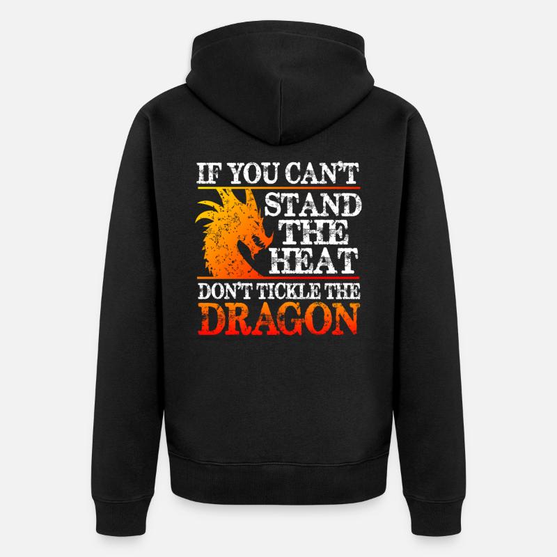 dragon - Veste à capuche bio Premium Unisexe - noir