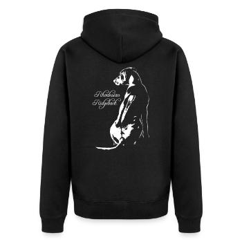 Protection des animaux Rhodesian Ridgeback - Veste à capuche bio Premium Unisexe - noir - Dos - Nico (187cm)