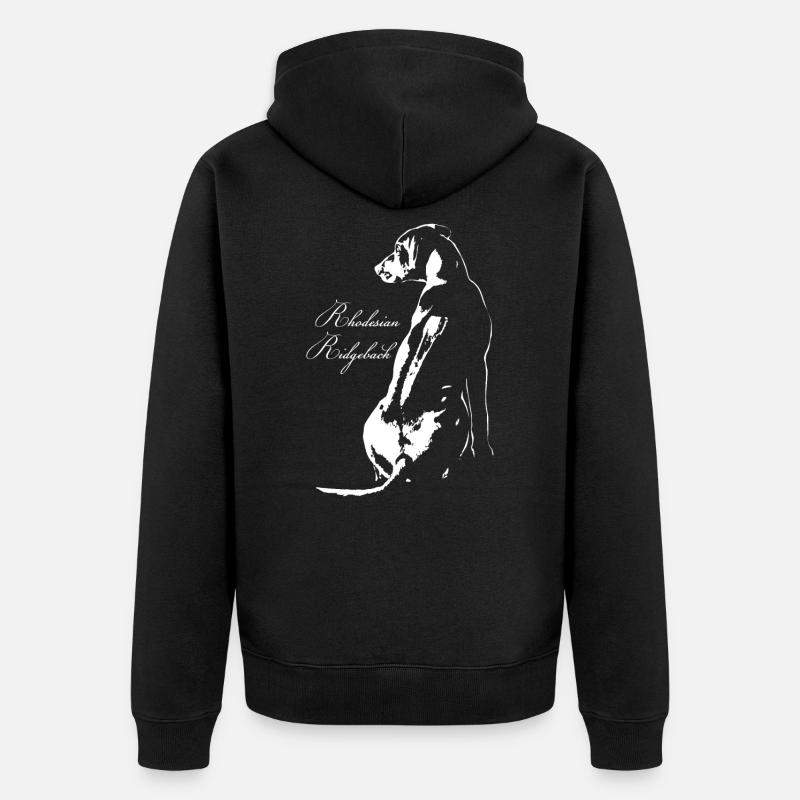 Rhodesian Ridegeback - Unisex Premium Bio Zip Hoodie - Schwarz