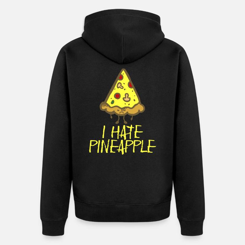 pizza - Veste à capuche bio Premium Unisexe - noir