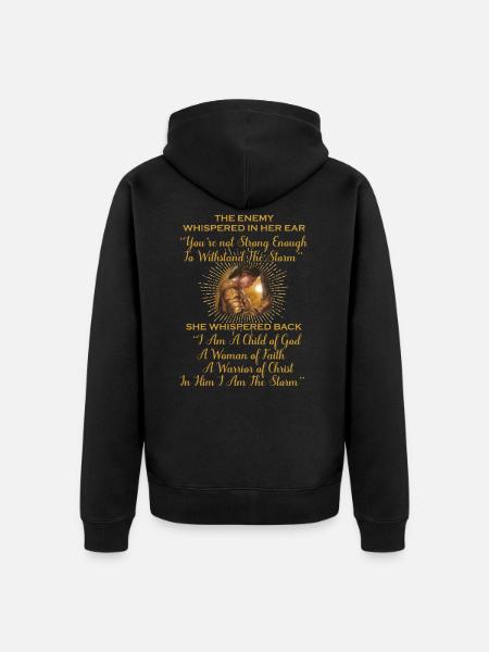 Church Relgion Jesus Christians gift - Unisex Premium Organic Zip Hoodie - black