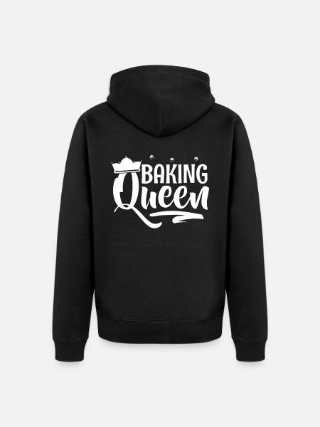 to bake - Unisex Premium Organic Zip Hoodie - black