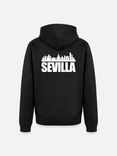 Seville - Unisex Premium Organic Zip Hoodie - black