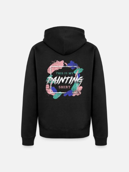 Maler - Unisex Premium Bio Zip Hoodie - Schwarz