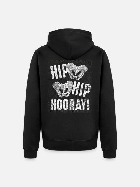 Orthopedist hip - Unisex Premium Organic Zip Hoodie - black