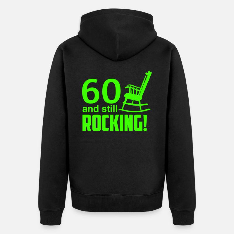 60ème anniversaire - Veste à capuche bio Premium Unisexe - noir