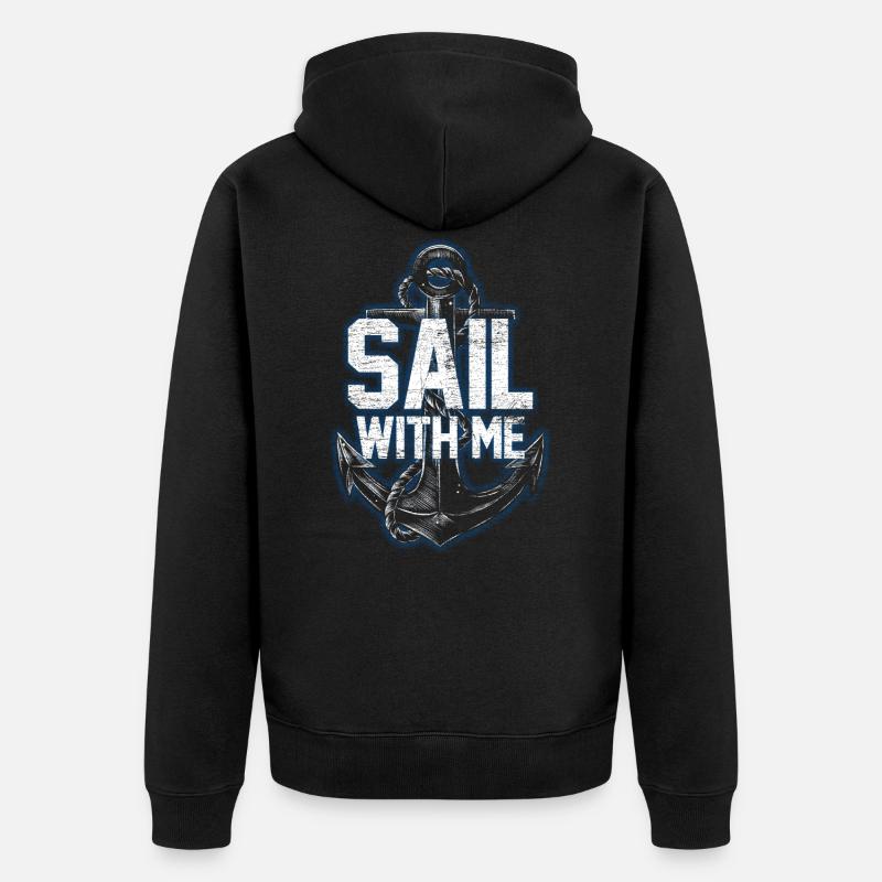 Expérience de voile - Veste à capuche bio Premium Unisexe - noir