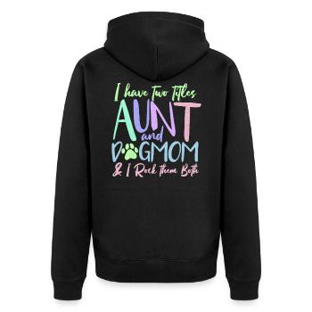 tante - Veste à capuche bio Premium Unisexe - noir - Dos - Nico (187cm)
