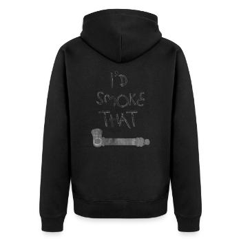 Coup de sifflet - Veste à capuche bio Premium Unisexe - noir - Dos - Nico (187cm)