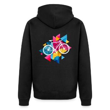 Passe-temps de conduite de vélo - Veste à capuche bio Premium Unisexe - noir - Dos - Nico (187cm)