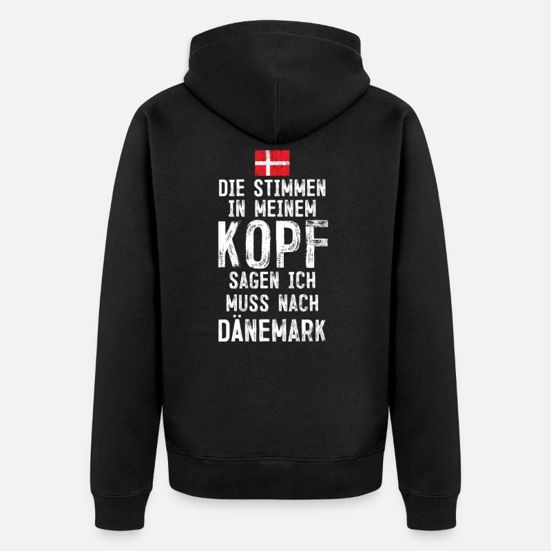 Danemark - Veste à capuche bio Premium Unisexe - noir