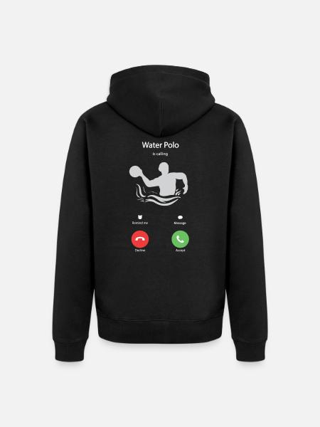 Wasserball - Unisex Premium Bio Zip Hoodie - Schwarz