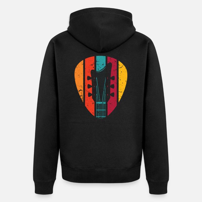 guitare - Veste à capuche bio Premium Unisexe - noir