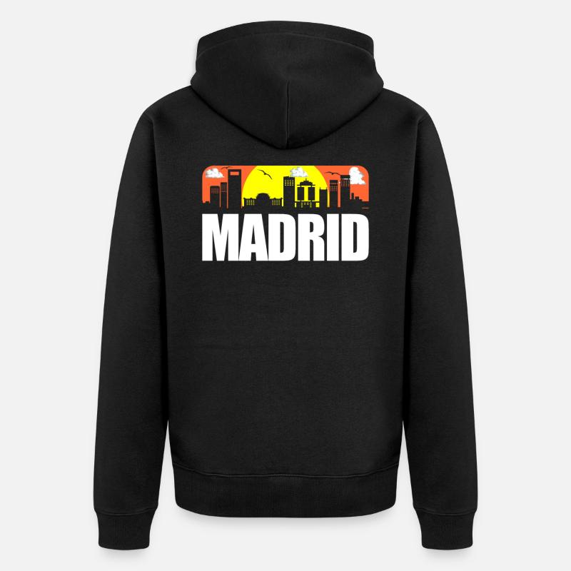 Madrid - Veste à capuche bio Premium Unisexe - noir
