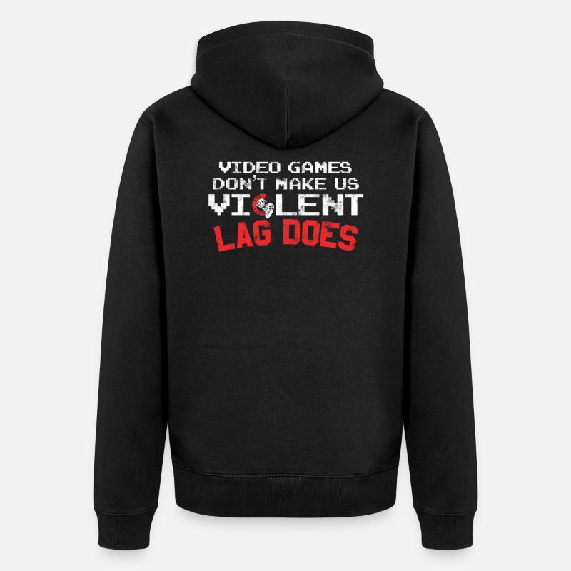 Geek de jeu - Veste à capuche bio Premium Unisexe - noir