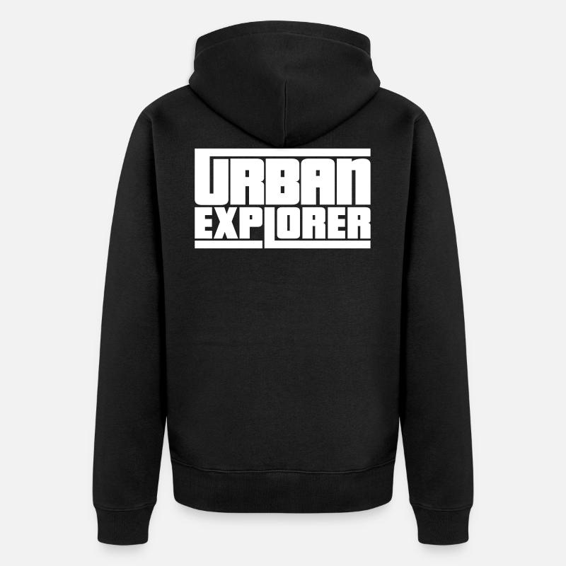 Urban Explorer - Veste à capuche bio Premium Unisexe - noir