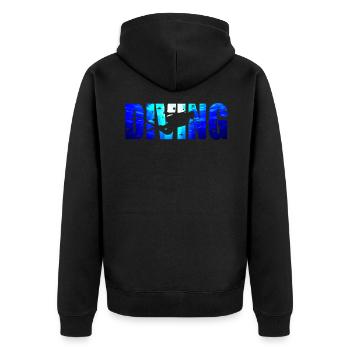 plonger - Veste à capuche bio Premium Unisexe - noir - Dos - Nico (187cm)