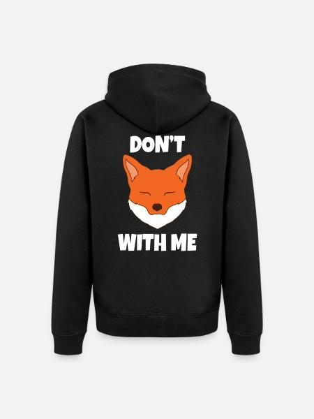 Fuchs - Unisex Premium Bio Zip Hoodie - Schwarz