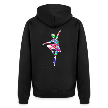 Danseur de ballet - Veste à capuche bio Premium Unisexe - noir - Dos - Nico (187cm)