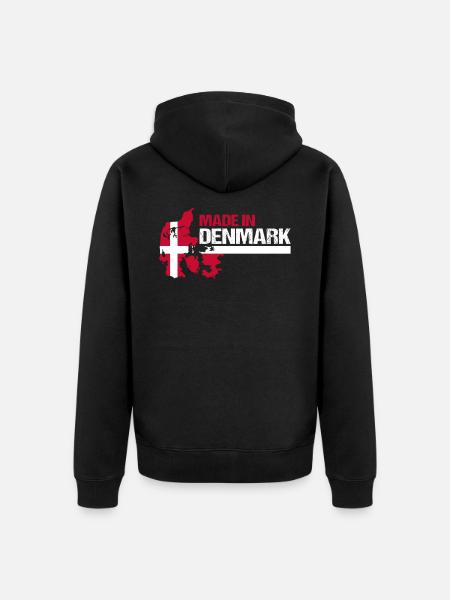 Dänemark - Unisex Premium Bio Zip Hoodie - Schwarz