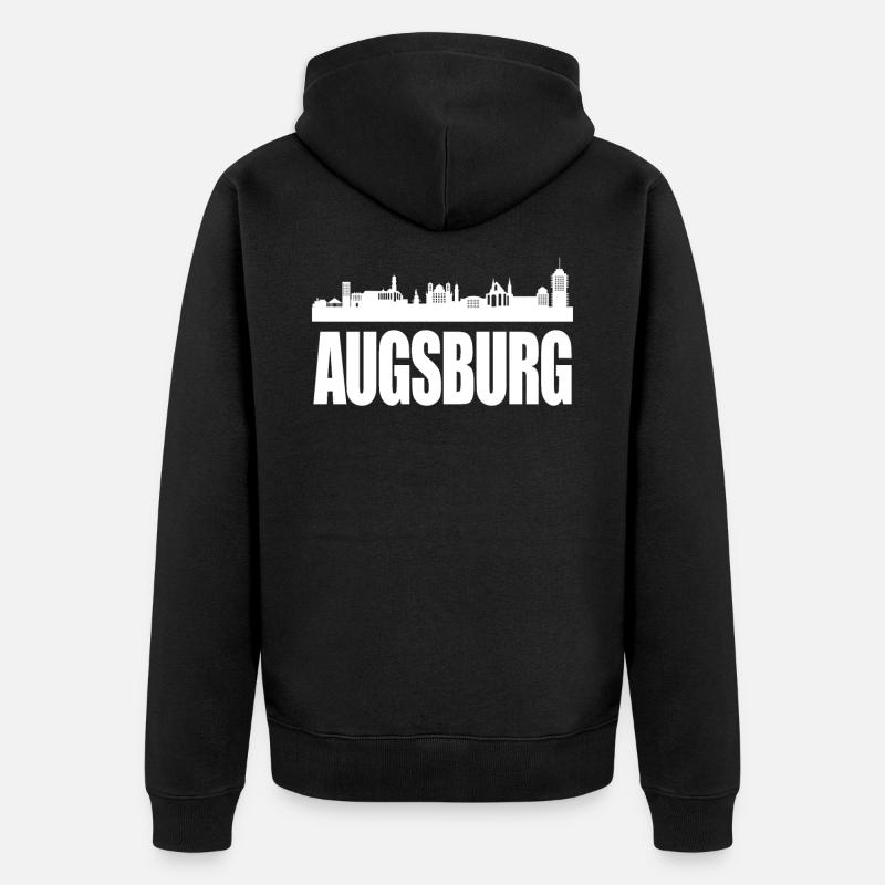 Augsburg - Veste à capuche bio Premium Unisexe - noir