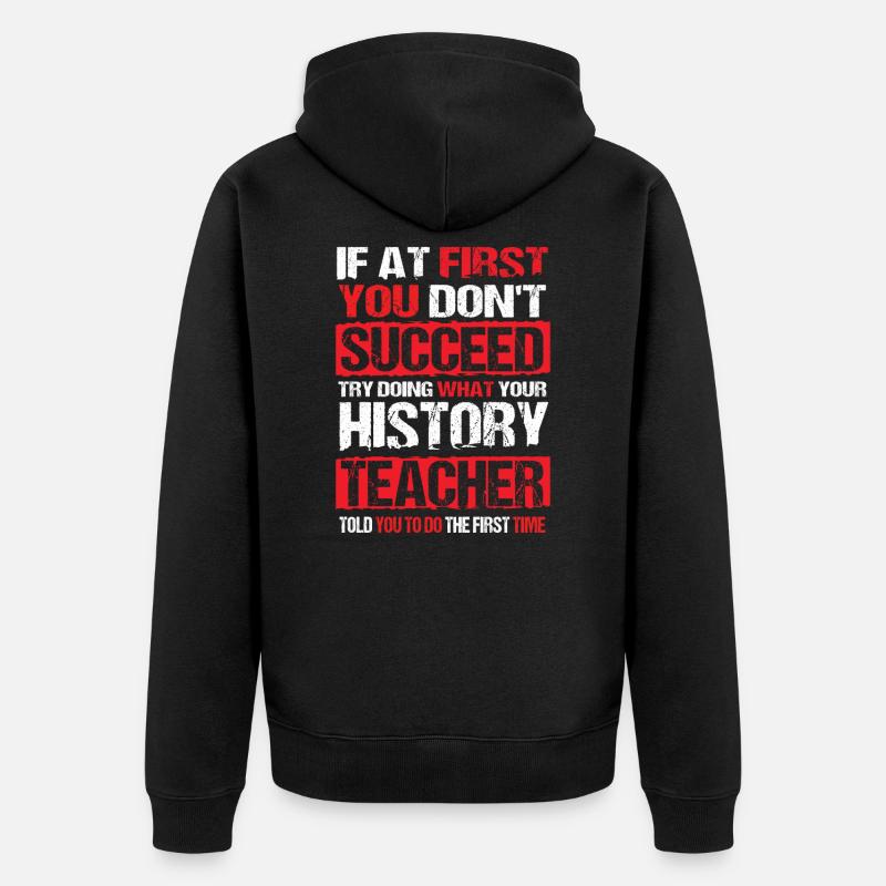 professeur - Veste à capuche bio Premium Unisexe - noir