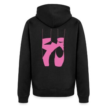 Idée de cadeau de danse de ballet - Veste à capuche bio Premium Unisexe - noir - Dos - Nico (187cm)