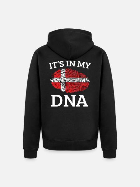 Denmark - Unisex Premium Organic Zip Hoodie - black