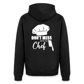 Cuisson - Veste à capuche bio Premium Unisexe - noir - Dos - Nico (187cm)