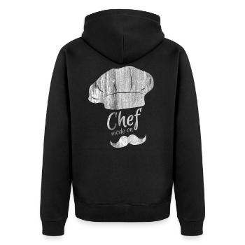 Cuisson - Veste à capuche bio Premium Unisexe - noir - Dos - Nico (187cm)