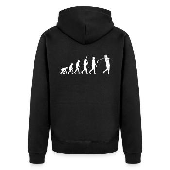 Golf Golfer Golf Course Gift Club de Golf Drôle - Veste à capuche bio Premium Unisexe - noir - Dos - Nico (187cm)