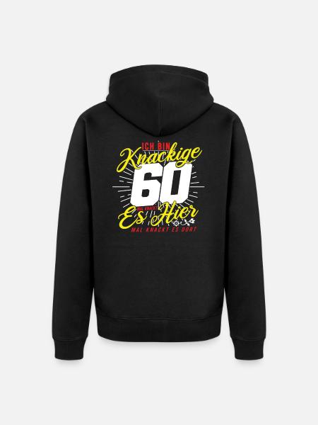 60ème anniversaire - Veste à capuche bio Premium Unisexe - noir