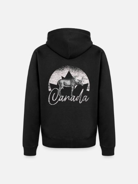 Canada - Unisex Premium Organic Zip Hoodie - black