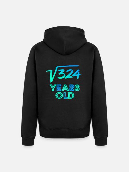 18th birthday - Unisex Premium Organic Zip Hoodie - black