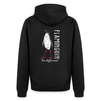 manchot - Veste à capuche bio Premium Unisexe - noir - Dos - Nico (187cm)
