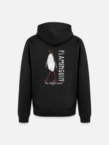 manchot - Veste à capuche bio Premium Unisexe - noir