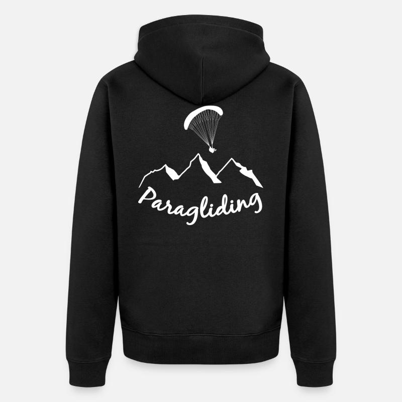 Paragliding - Veste à capuche bio Premium Unisexe - noir