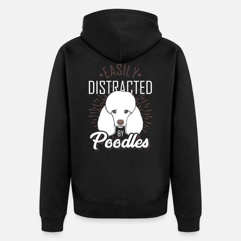 Passion caniche - Veste à capuche bio Premium Unisexe - noir