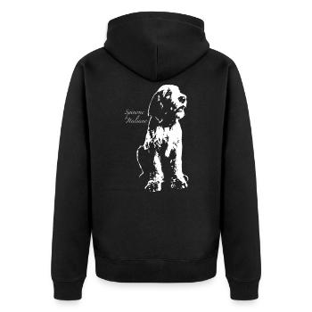 Spinone Italiano - Veste à capuche bio Premium Unisexe - noir - Dos - Nico (187cm)