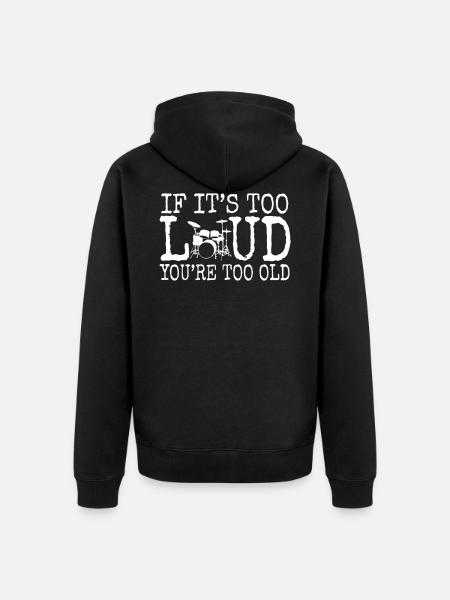 Percussion - Unisex Premium Organic Zip Hoodie - black