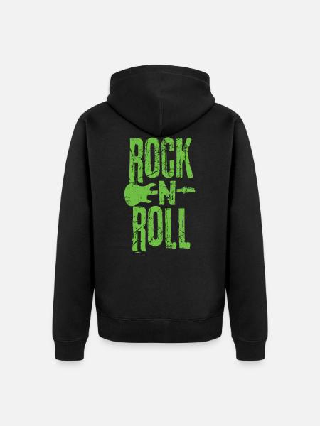 Guitar - Unisex Premium Organic Zip Hoodie - black