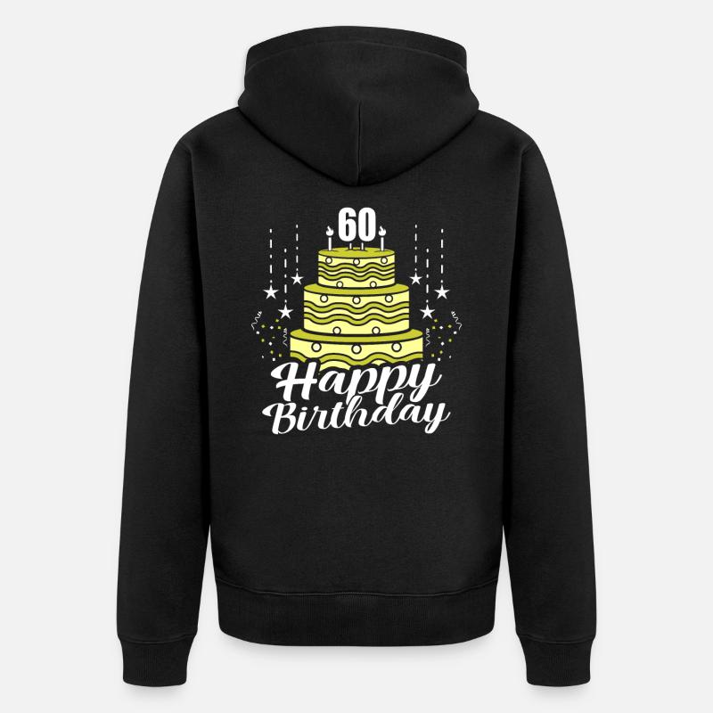 60ème anniversaire - Veste à capuche bio Premium Unisexe - noir