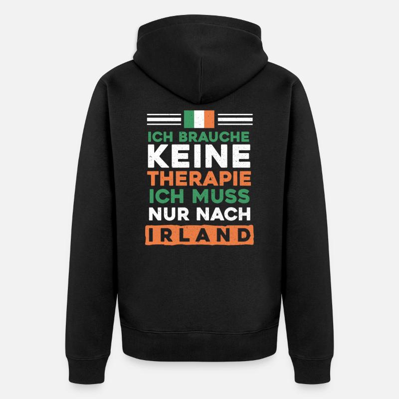 Irlande - Veste à capuche bio Premium Unisexe - noir
