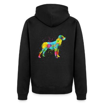 rottweiler - Veste à capuche bio Premium Unisexe - noir - Dos - Nico (187cm)