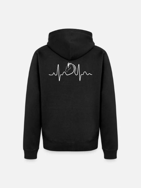 Pferd - Unisex Premium Organic Zip Hoodie - black
