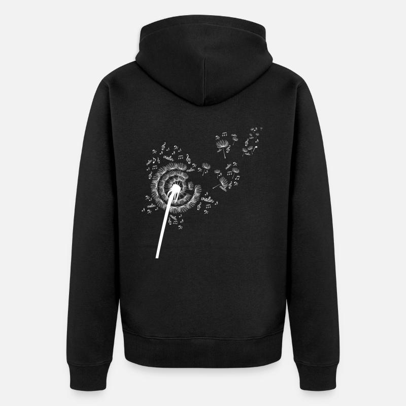 Violine Pissenlit - Veste à capuche bio Premium Unisexe - noir