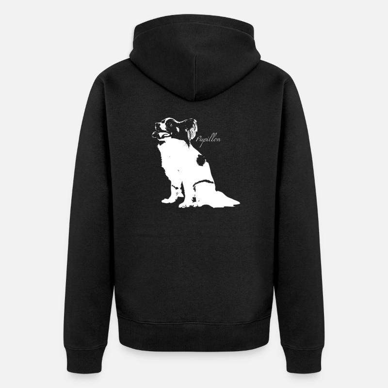 Papillon - Veste à capuche bio Premium Unisexe - noir
