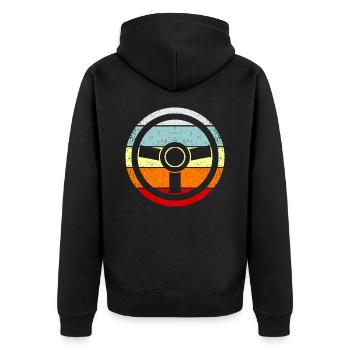 voiture - Veste à capuche bio Premium Unisexe - noir - Dos - Nico (187cm)