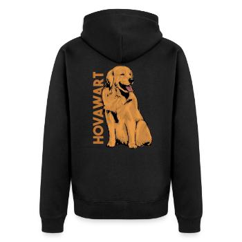 Hovawart - Veste à capuche bio Premium Unisexe - noir - Dos - Nico (187cm)